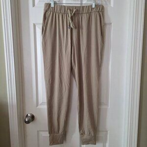 Santiny Women's Tan Khaki Joggers Size Large